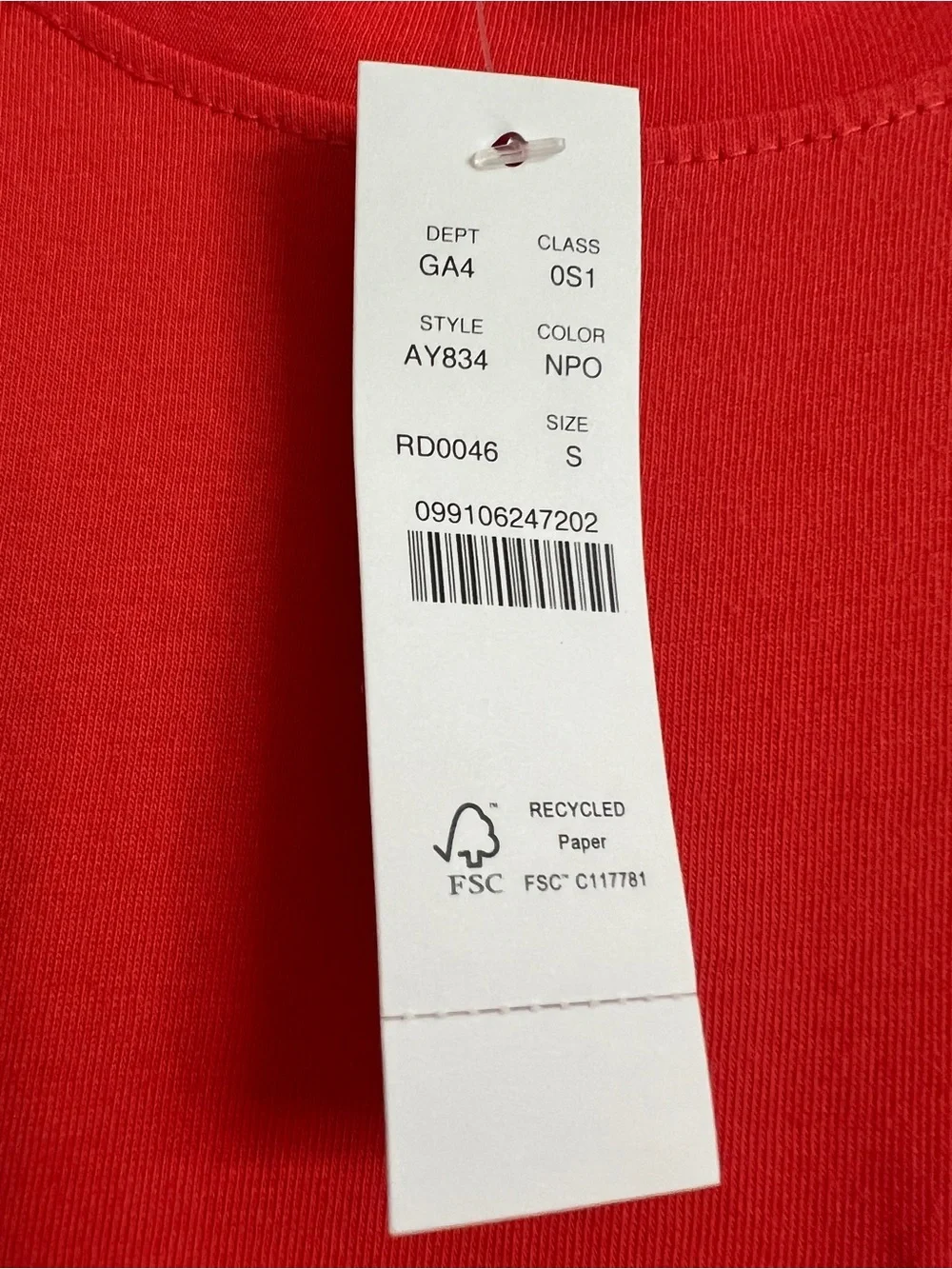 J.Crew Pocket T-Shirt Dress Neon Poppy Cotton NWT Size Small